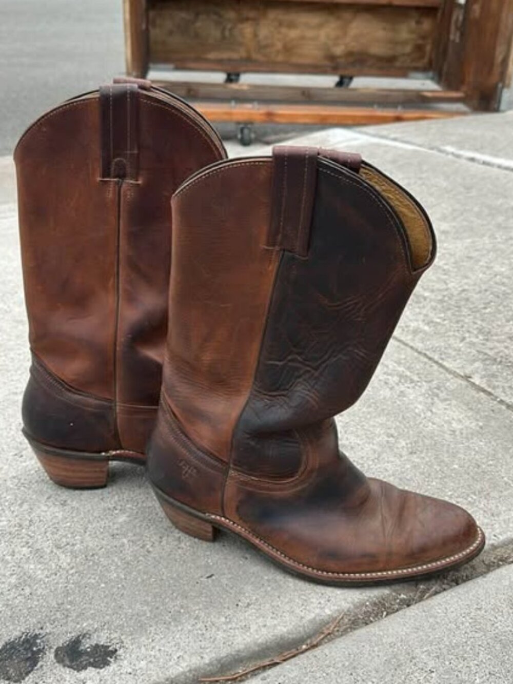 Frye Leather Western Boots Size 40 Great Condition